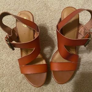 Brown wedges. Bought from target.
